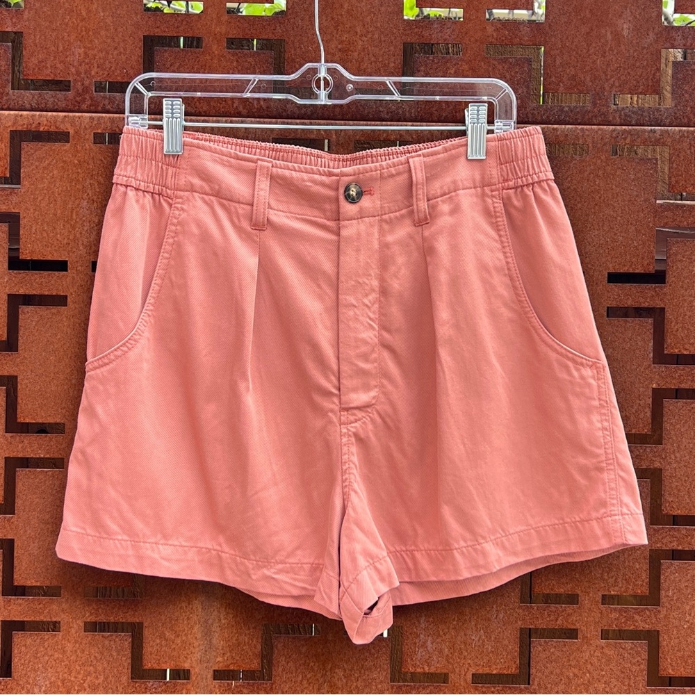 Women's Madewell High Waist Drapeweave Woven Shorts